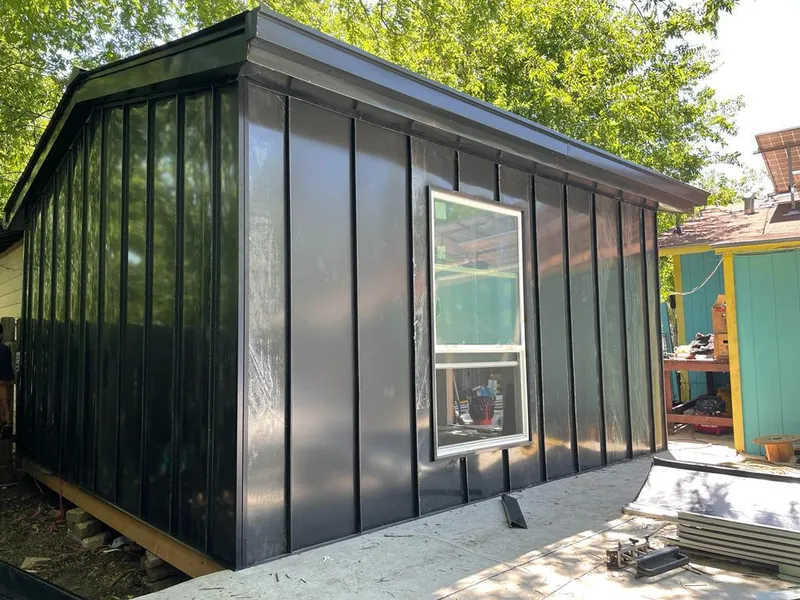 Black standing seam metal wall panels for Metal Roof Installation in Lower Moreland